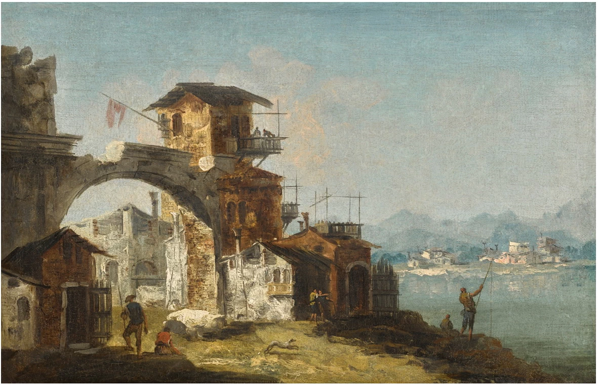 Capriccio di rovine con figure